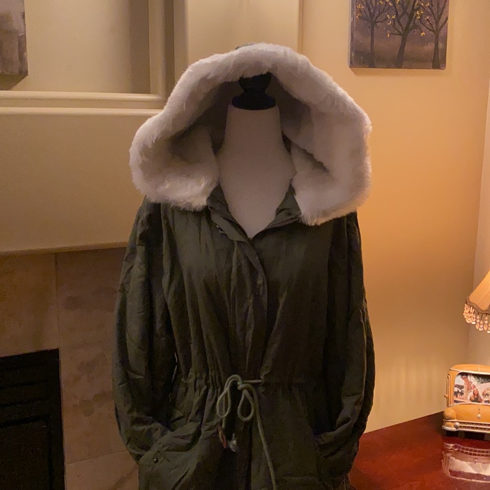 Hooded Drawstring Jacket - Picture 2 of 10